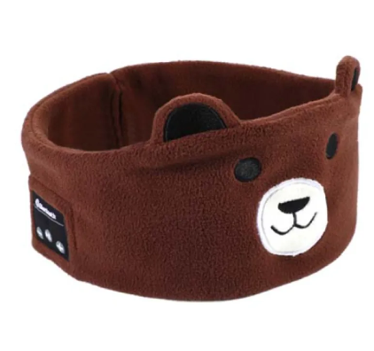 Máscara de Dormir para niños con Diadema de Animal y Auriculares Bluetooth