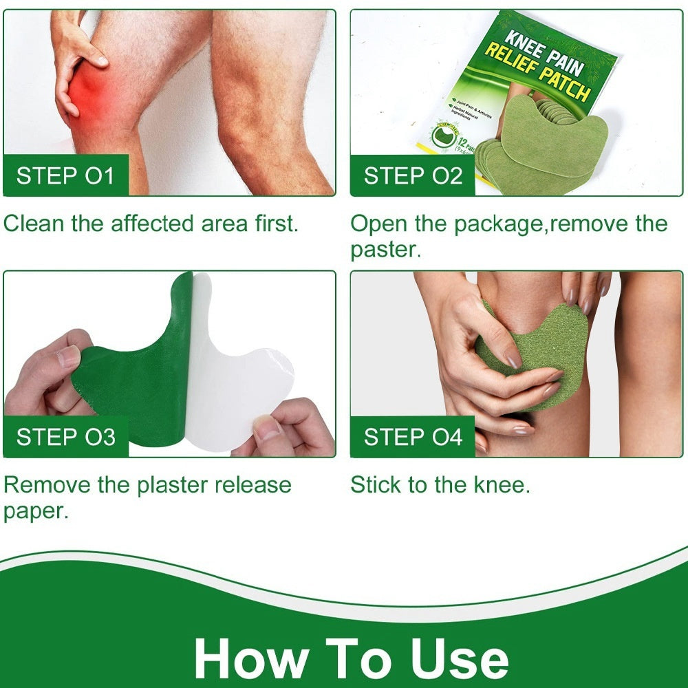 Parche de artemisa para la rodilla
