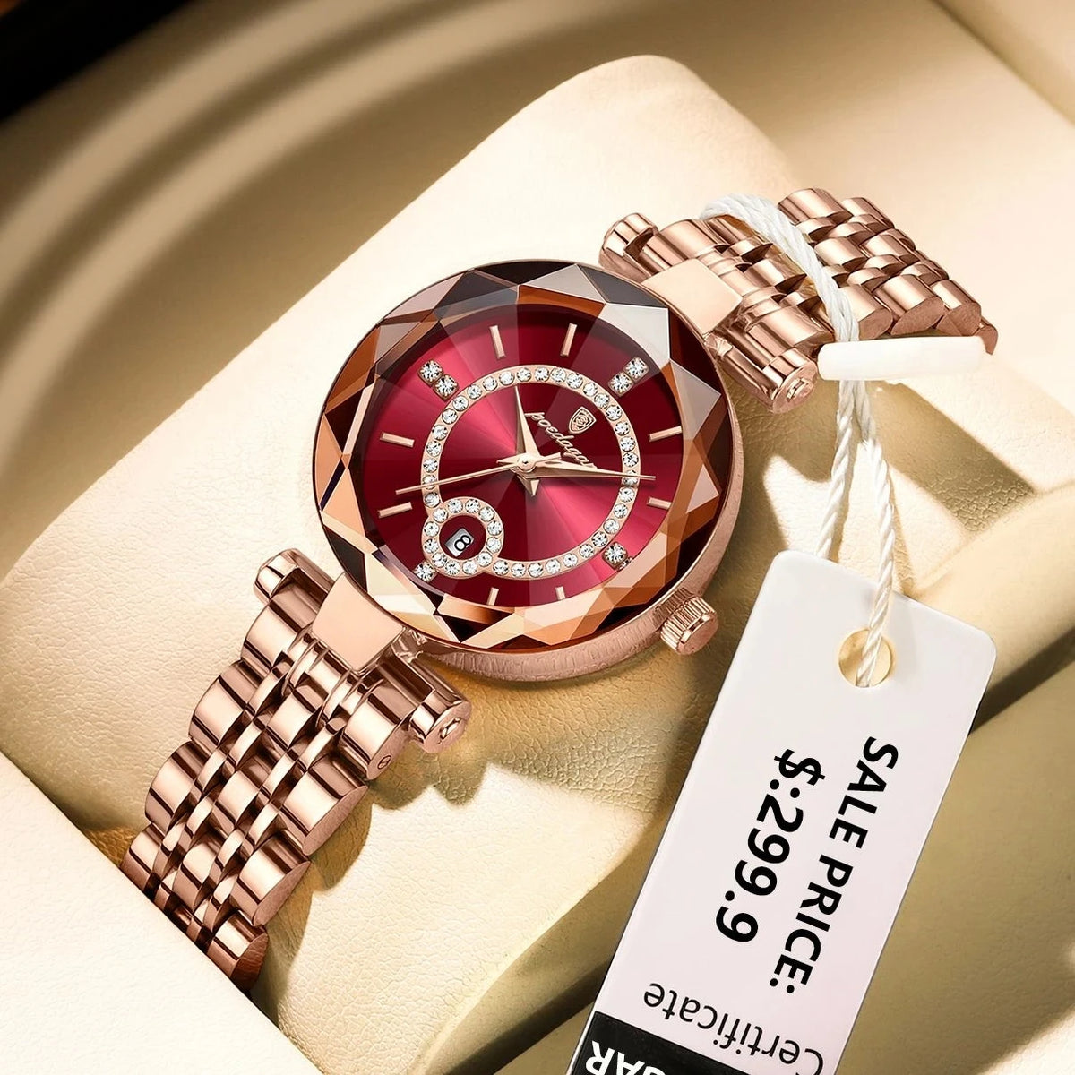 POEDAGAR 726 Watch for Women Waterproof Stainless Steel Ladies Watches High Quality Luxury Diamond Lady Quartz Clock Relojes