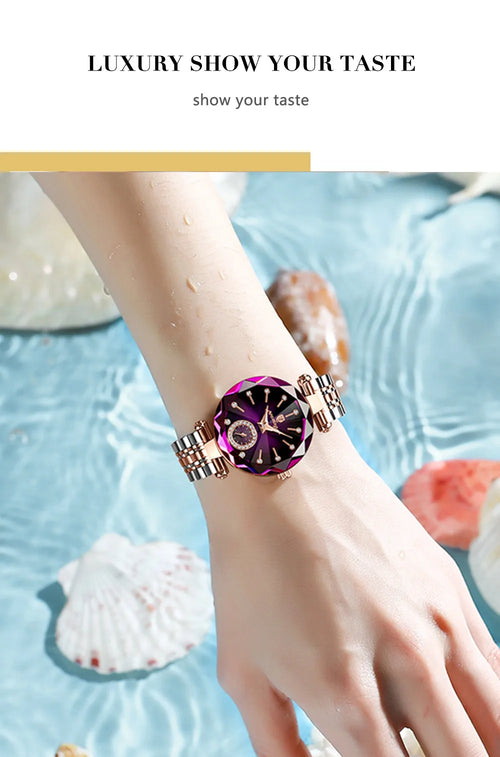 719 Fashion Women Watch Top Brand Ladies Girl Gold Wristwatch Stainless Steel Bracelet Classic Female Clock Gift