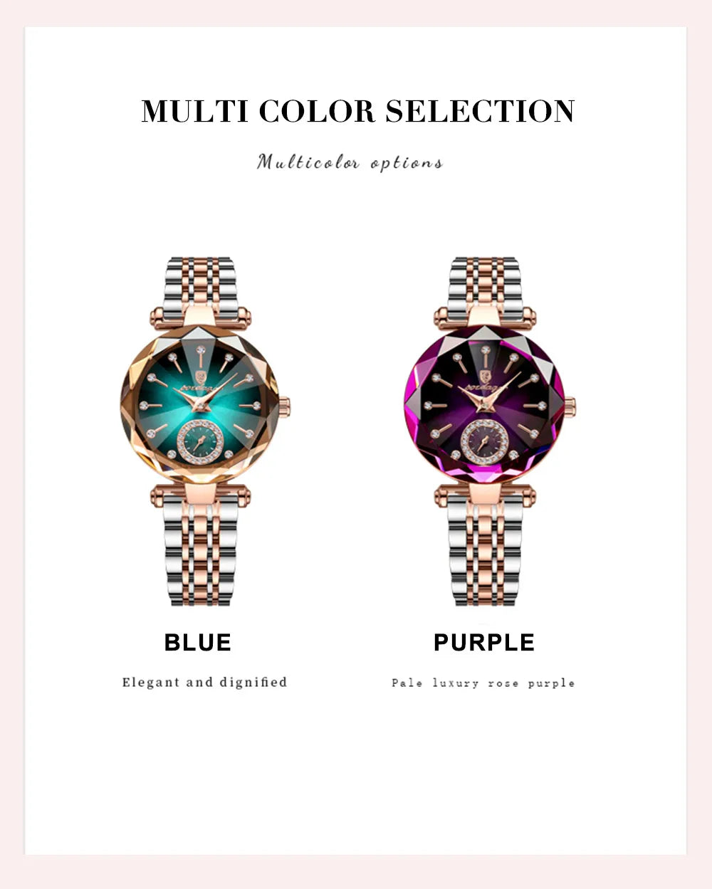 719 Fashion Women Watch Top Brand Ladies Girl Gold Wristwatch Stainless Steel Bracelet Classic Female Clock Gift
