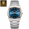 Poedagar 930 Hot Top Band Luminous Hands Quartz Watch for Men Fashion Business Calendar Wristwatch Luxury Stainless Steel Watch