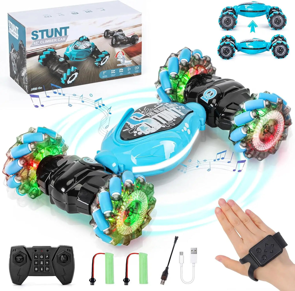 2.4ghz Remote Control 4WD Stunt Drift Car Battery Charger Hand-controlled USB Gesture Sensing Expert Adults Electric Plastic Gua