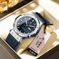 952 Men Watch Business Silicone Strap Wristwatches Quartz Casual Men's Watches Date Week Luminous Waterproof Watch