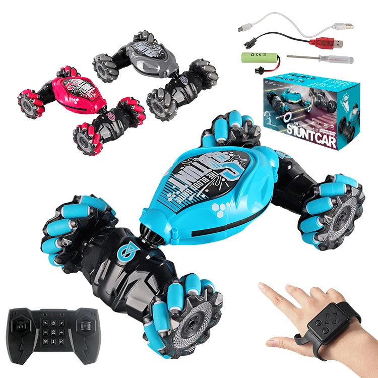 2.4ghz Remote Control 4WD Stunt Drift Car Battery Charger Hand-controlled USB Gesture Sensing Expert Adults Electric Plastic Gua