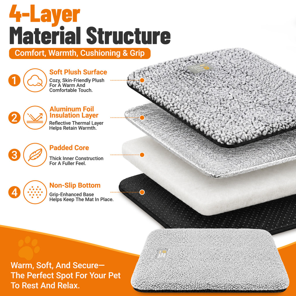 Cama Supersuave autocalentable para perros y gatos
