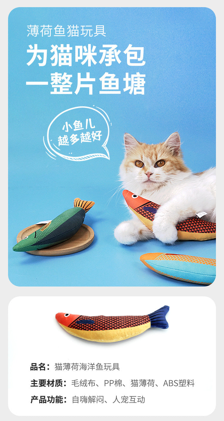 Juguete para gatos con forma de Pez